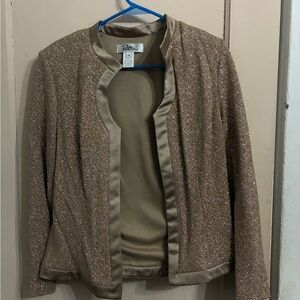 Patra Women's Shimmering Gold Blazer